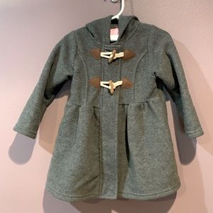 Toggle Closure Hooded Coat - 3T